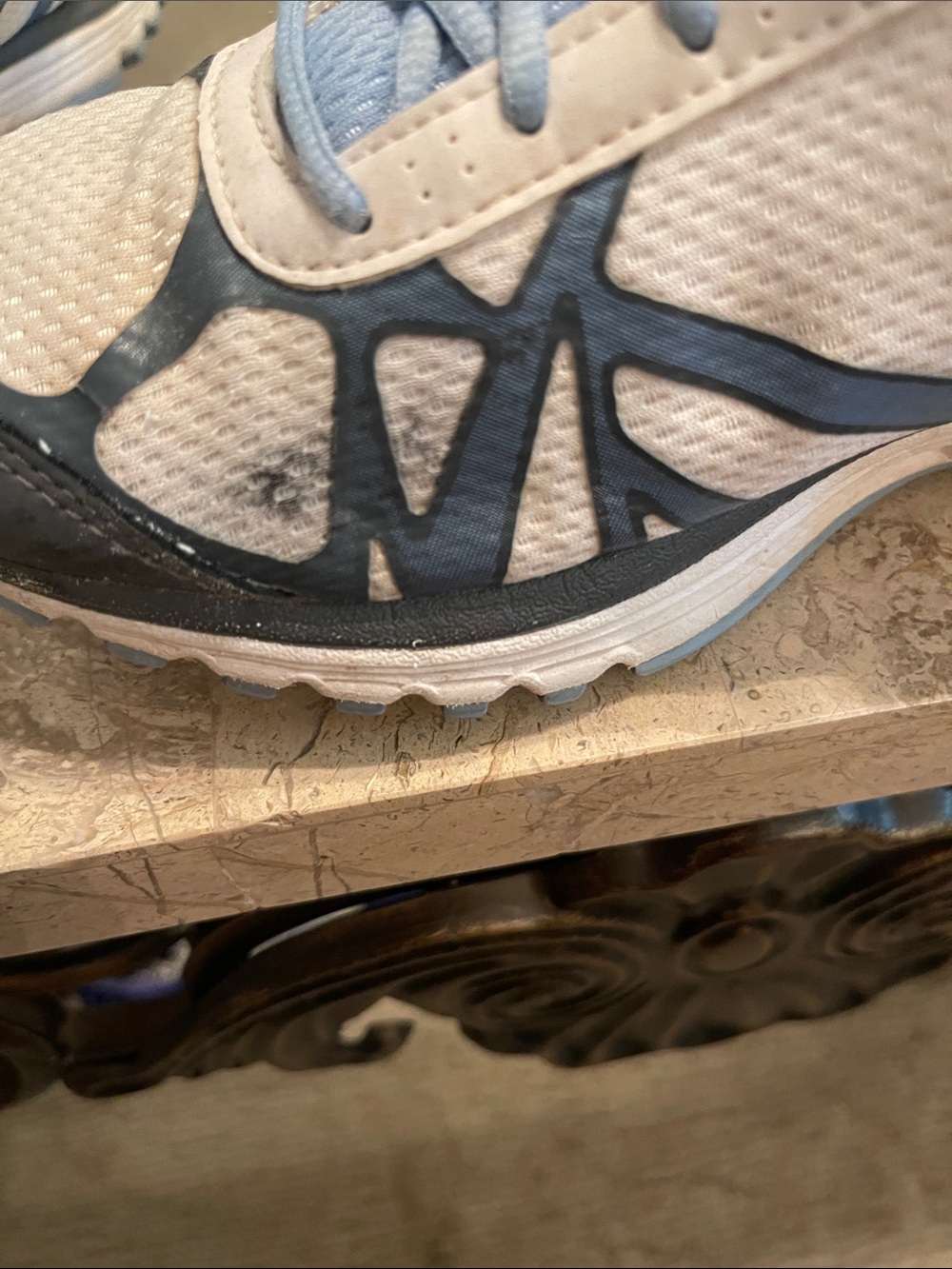 Under Armour Women's Light Blue and White Training Sneakers - Picture 5 of 6